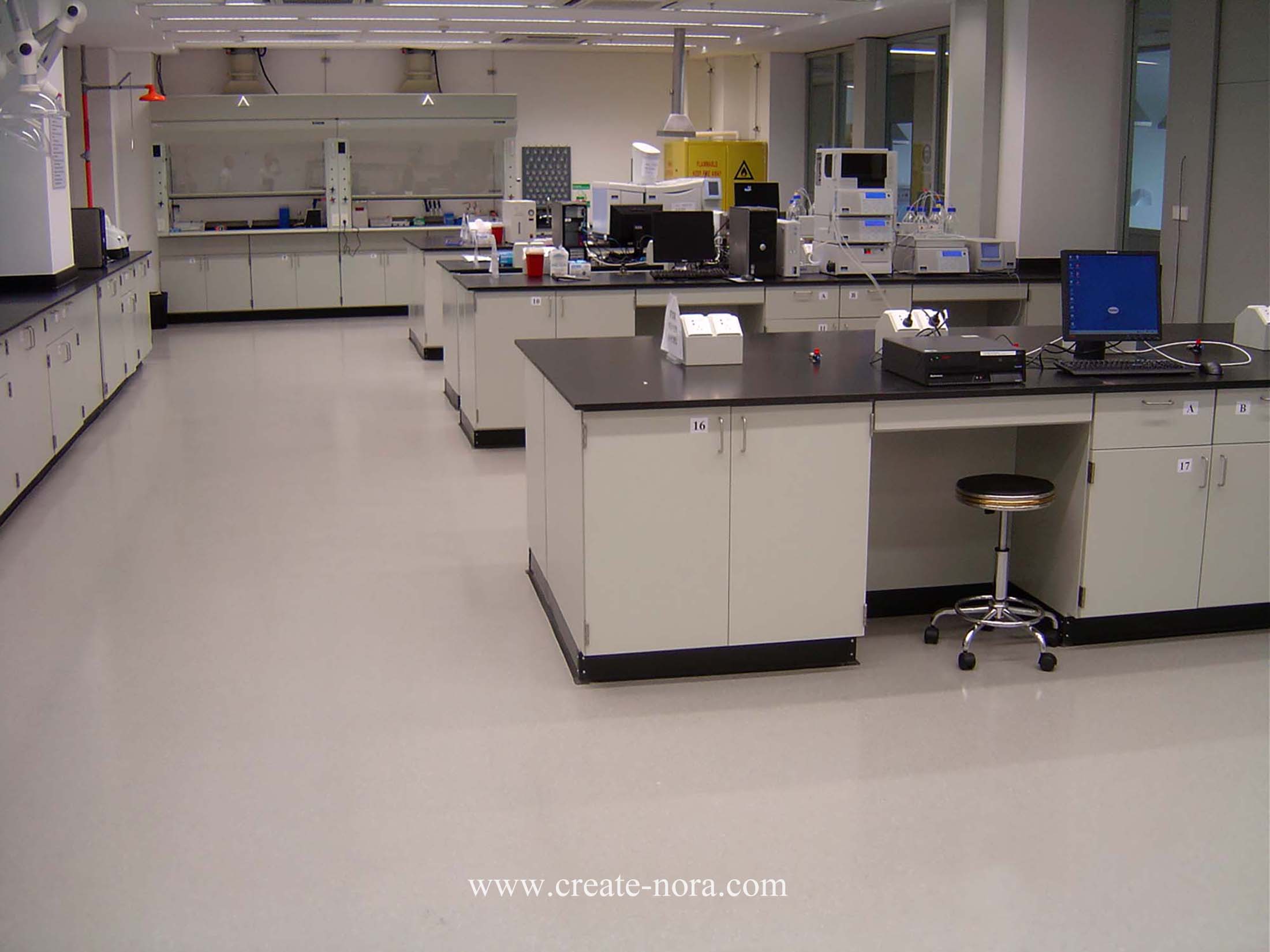 the photo of nora rubber flooring in Henkel R&D Center 1